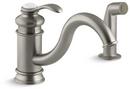 KOHLER Vibrant&reg; Brushed Nickel Single Handle Kitchen Faucet 