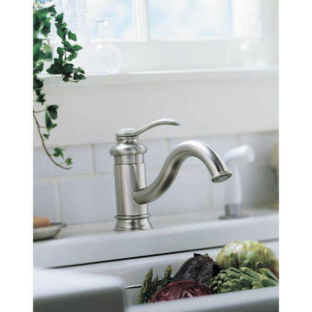 KOHLER Vibrant&reg; Brushed Nickel Single Handle Kitchen Faucet 