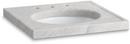 24 in. Console Top in White Carrara Marble