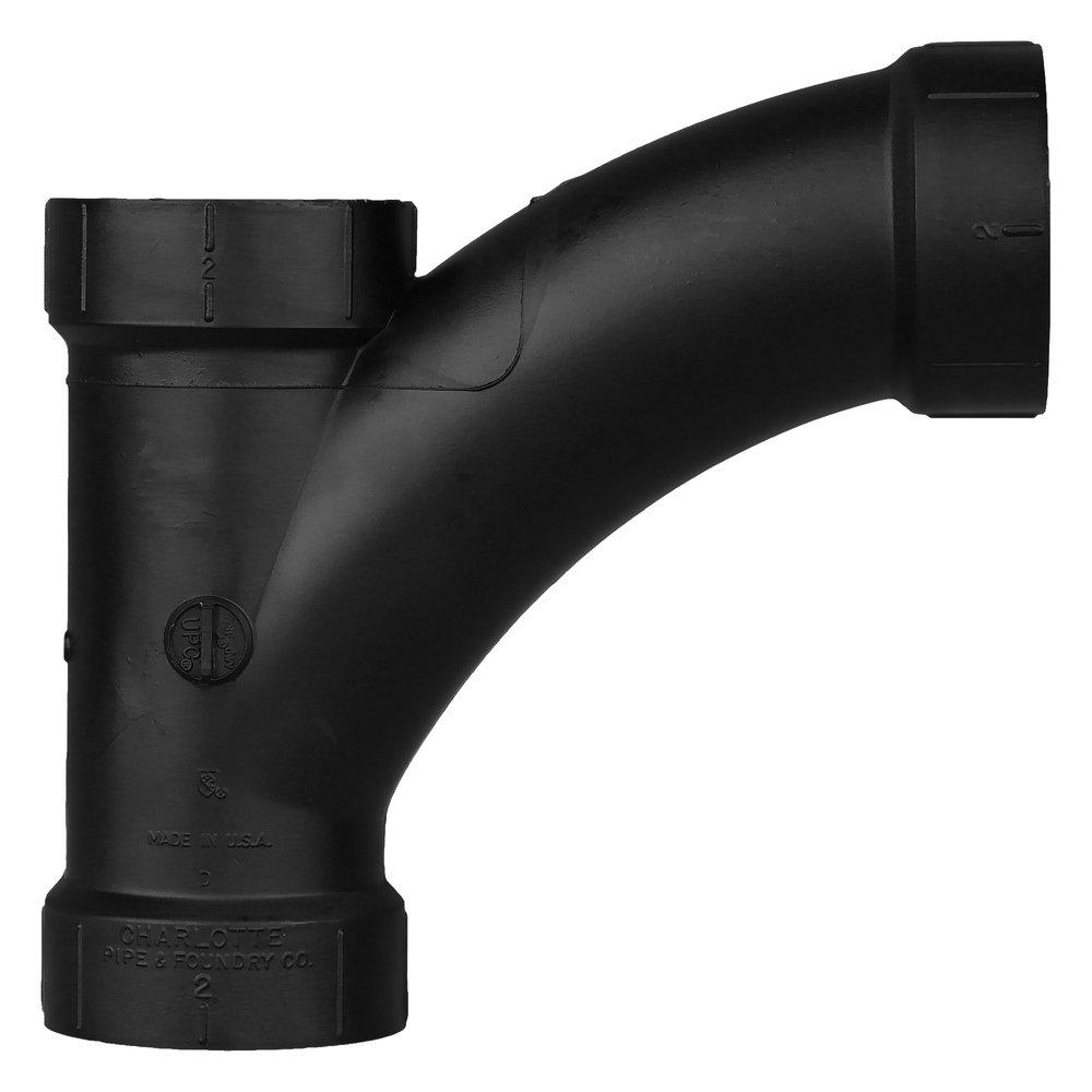 Black ABS DWV Combination Wye 