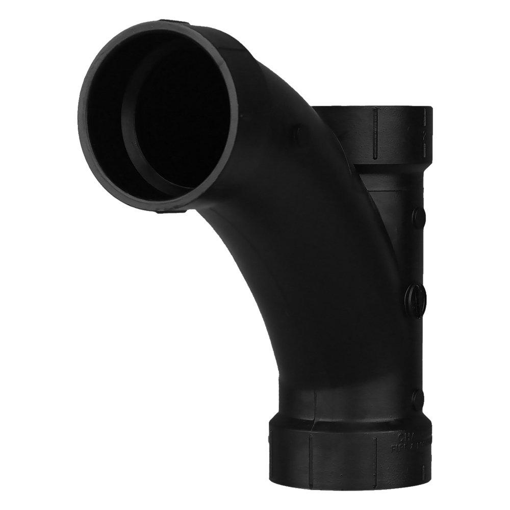 Black ABS DWV Combination Wye 