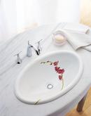 Oval Drop-In Bathroom Sink in Soliloquy
