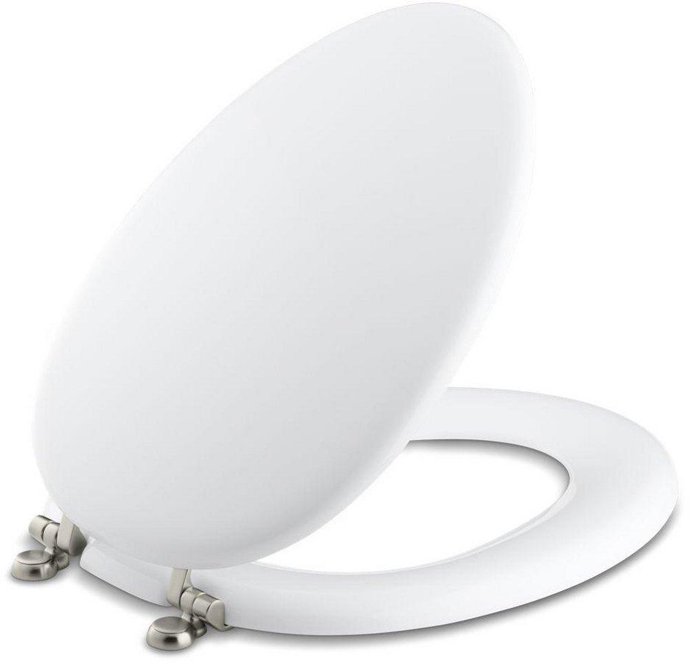 KOHLER White Elongated Closed Front with Cover 