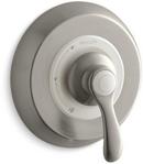 Tub and Shower Pressure Balancing Valve with Single Lever Handle in Vibrant Brushed Nickel