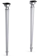 Console Lavatory Table Legs in Polished Chrome