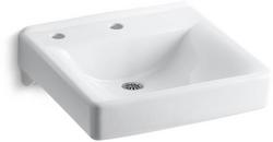 20 in. Undermount Rectangular Vitreous China Bathroom Sink in White