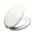 Elongated Closed Front Toilet Seat with Cover in White