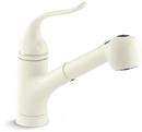 KOHLER Biscuit Single Handle Pull Out Kitchen Faucet with Two-Function Spray 