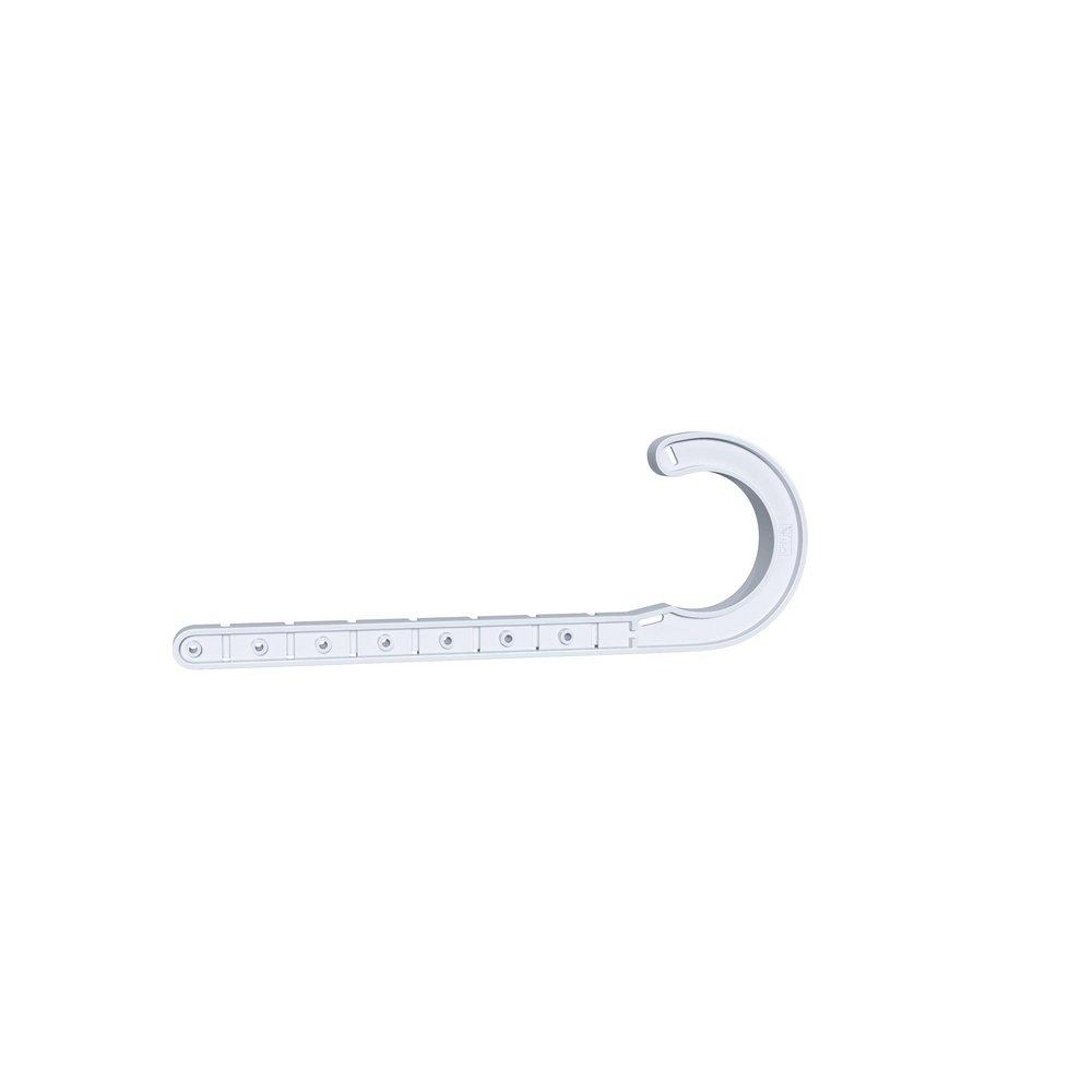 Jones Stephens White 4 in. ABS DWV J-Hook with Nail 