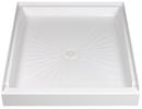 E.L. Mustee & Sons White 42 in. Rectangle Shower Base 