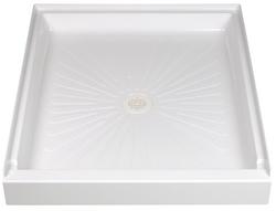 42 in. x 36 in. Shower Base with Center Drain in White