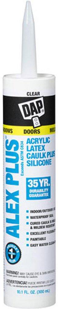 DAP Clear 10.1 oz. Acrylic Latex Caulk with Silicone 