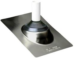 4 in. Galvanized Steel 12 x 16 in. Roof Flashing