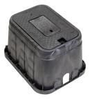 12 in. Standard Plastic Irrigation Control Valve Meter Box with Plastic Reader