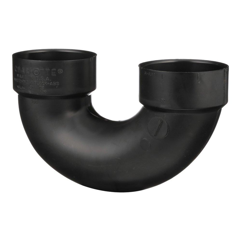 Black ABS DWV Return Bend 