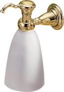 Wall Mount Soap Dispenser in Brilliance Polished Brass
