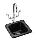 Cast Iron Bar Sink in Black