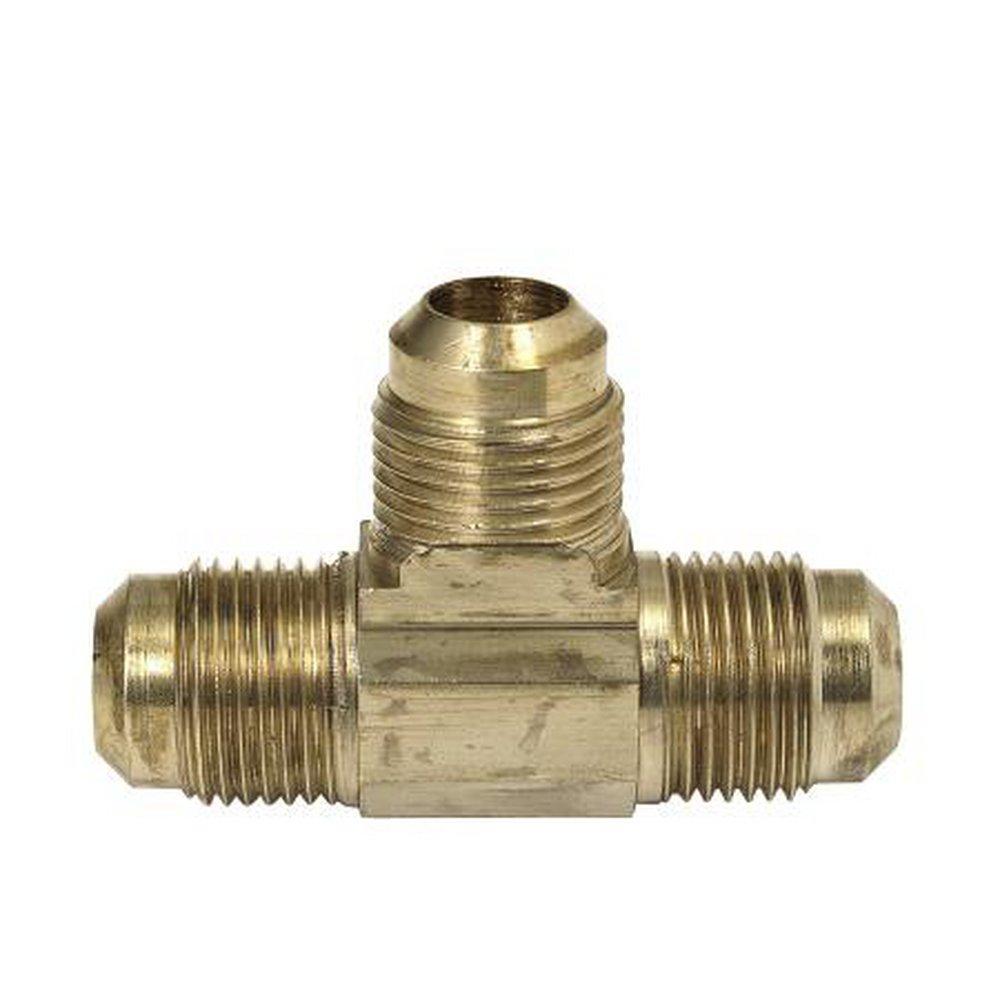 BrassCraft OD Tube Brass Flare Tee with Nut 