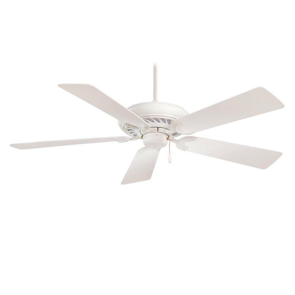 Minka Aire Shell White 52 in. 5-Blade Ceiling Fan 