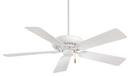 Minka Aire Shell White 52 in. 5-Blade Ceiling Fan 