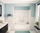 Aker by MAAX Biscuit 60 x 33 in. Tub and Shower with Right Hand Drain 