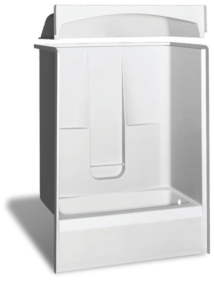 Aker by MAAX White 60 x 33 in. Tub & Shower Unit in White 