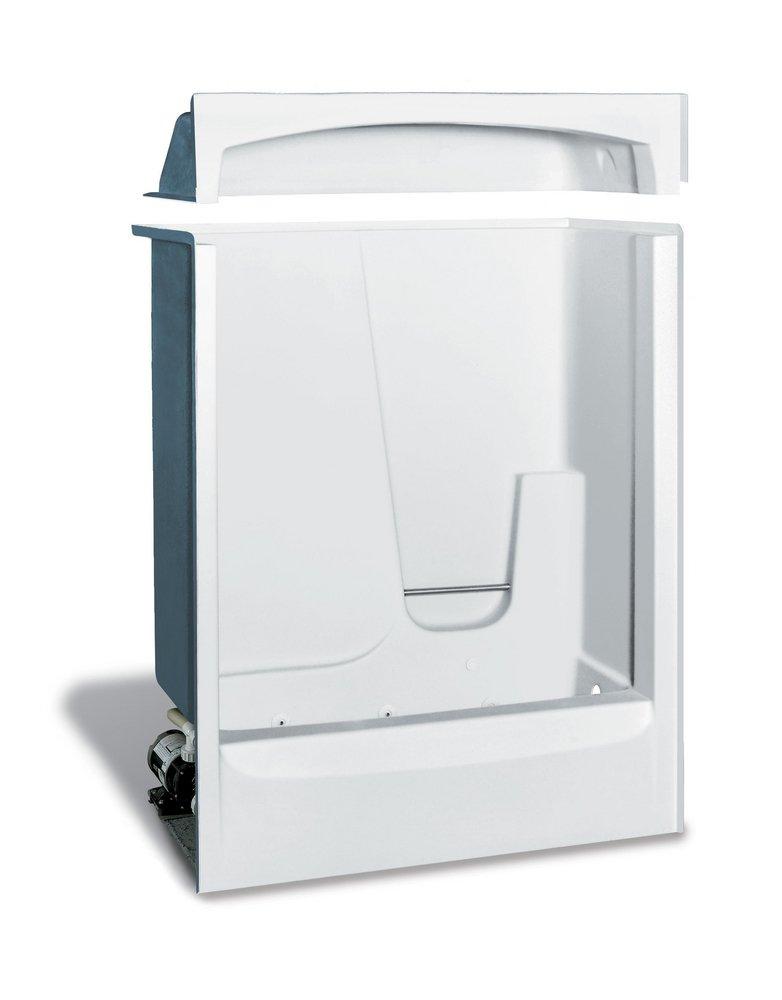 Aker by MAAX White 60 x 33 in. Tub & Shower Unit in White 