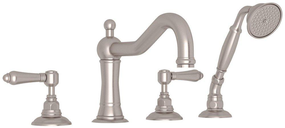 ROHL&reg; Satin Nickel Two Handle Roman Tub Faucet 
