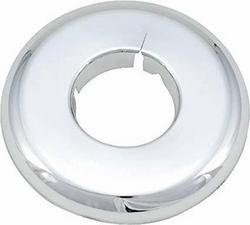 1-1/8 in. Plastic Split Escutcheon in Chrome