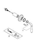 GROHE StarLight&reg; Chrome Single Handle Bathtub & Shower Faucet (Trim Only) 