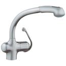 GROHE RealSteel&reg; Single Handle Pull Out Kitchen Faucet 