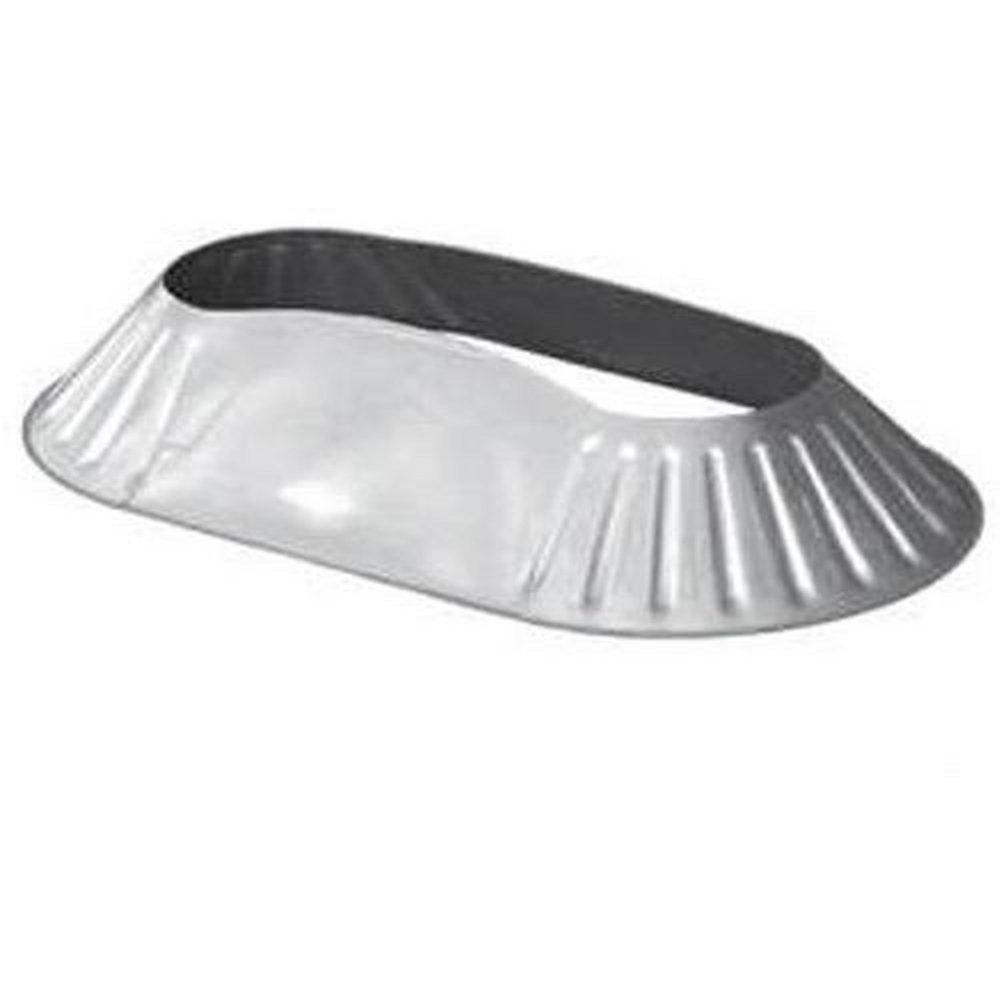 White Metal Type B Gas Vent Storm Collar 