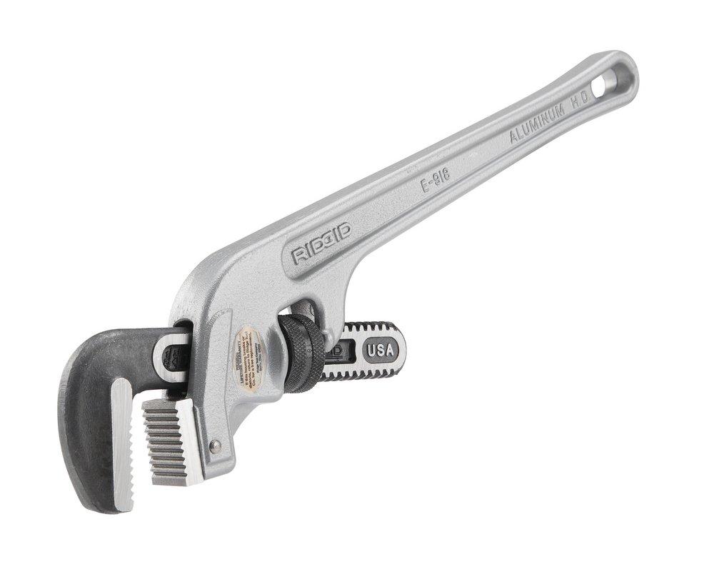 RIDGID Grey 14 in. Aluminum End Pipe Wrench 