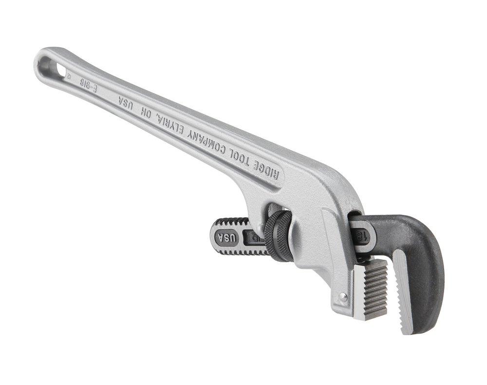 RIDGID Grey 18 in. Aluminum End Pipe Wrench 