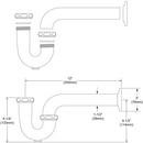 Elkay Polished Chrome Brass P-Trap 