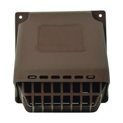 4 in. Dryer Vent Hood in Brown