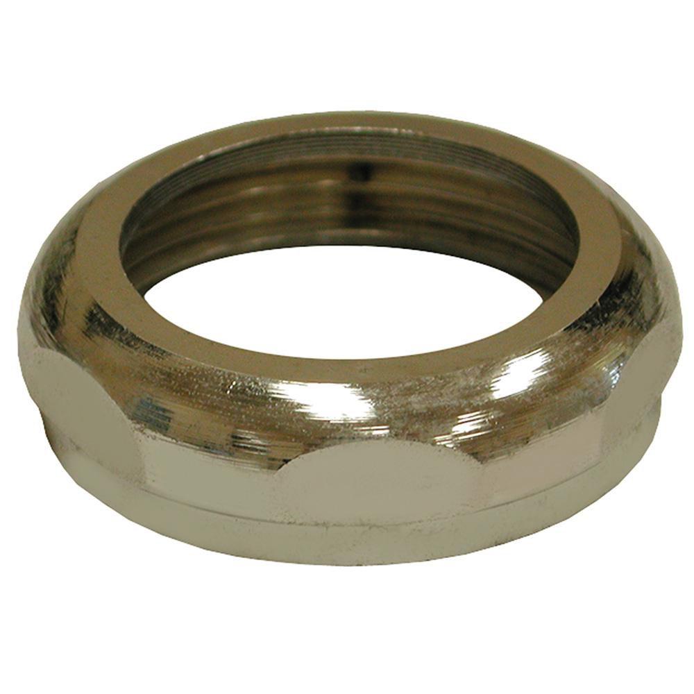 Jones Stephens Chrome Plated 2 in. Brass Slip-Joint Nut in Polished Chrome 