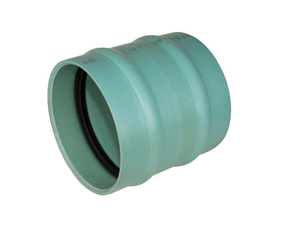 TRENCH TOUGH PLUS Gasket Fabricated SDR 26 PVC Heavy Wall Sewer Repair Coupling 