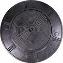 36 in. Cast Iron Flange and Cover with Right Tap