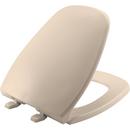 Round Closed Front Toilet Seat with Cover in Natural