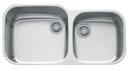 38-7/16 x 19-5/16 in. No Hole Double Bowl Undermount Kitchen Sink in Stainless Steel
