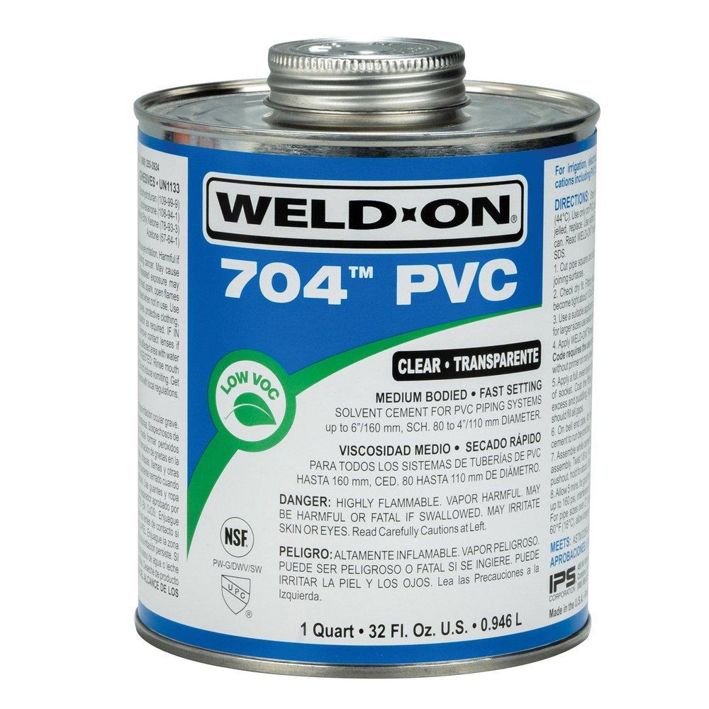 Weld-On&reg; Fast Set Plastic Clear Pipe Cement 