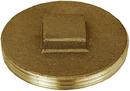 3 in. Domestic Brass Cleanout Plug
