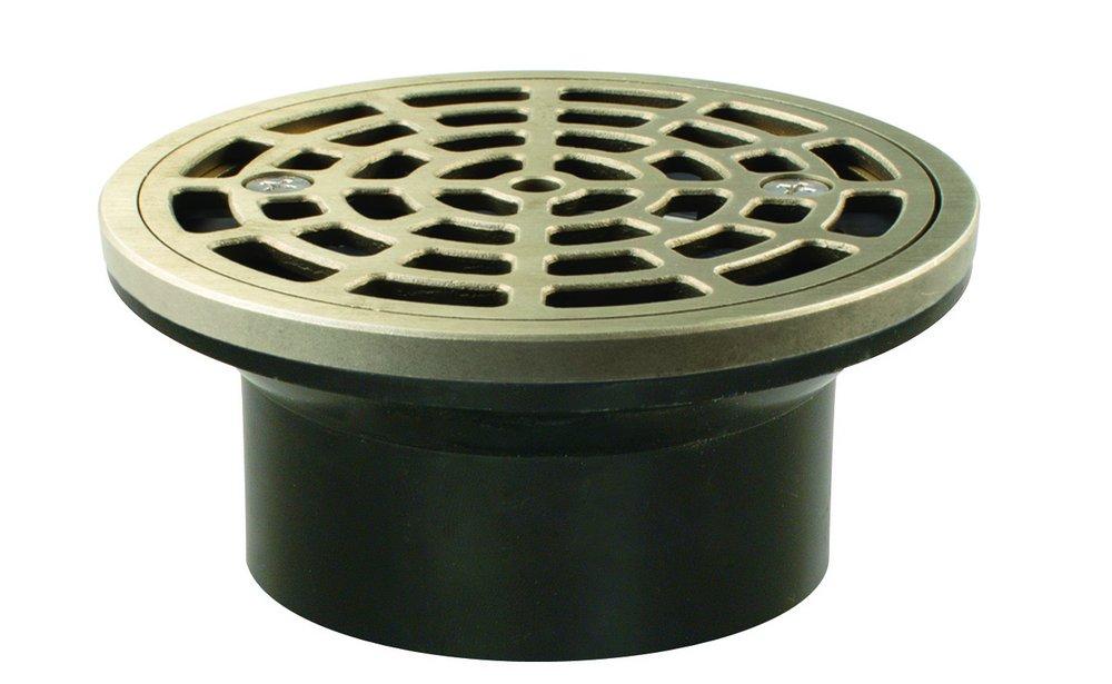 Sioux Chief Hub Plastic Nickel Bronze Floor Drain 