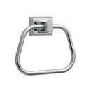 Square Closed Towel Ring in Polished Chrome