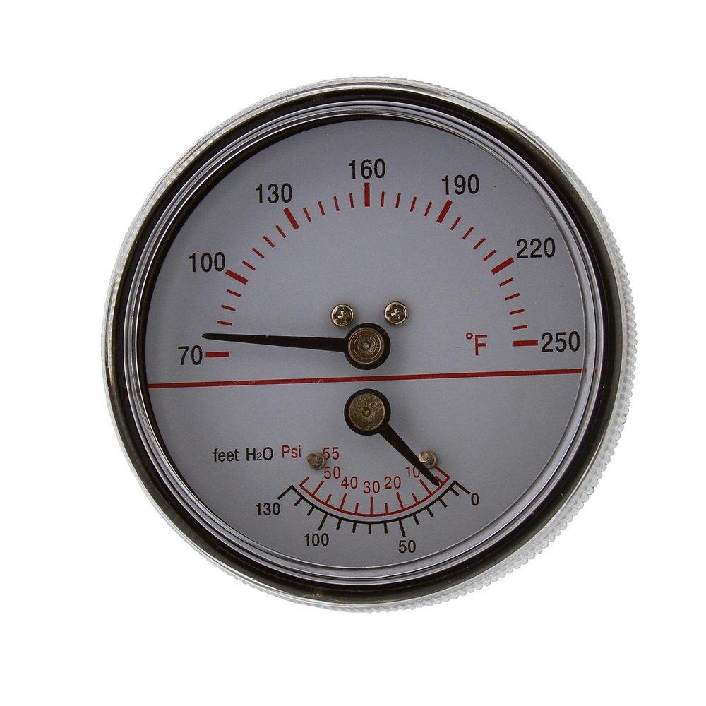 Jones Stephens 1/4 in. NPT Pressure Gauge 