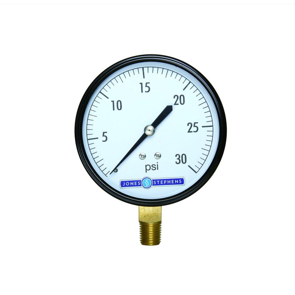 Jones Stephens 3-1/2 in. Pressure Gauge 