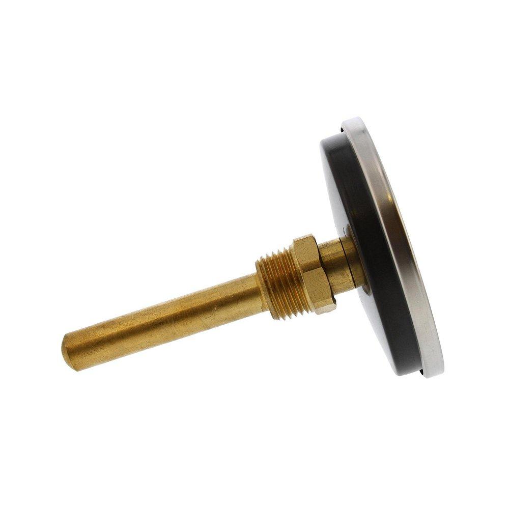 Jones Stephens Angle Outlet Bi-metal Dial Thermometer 