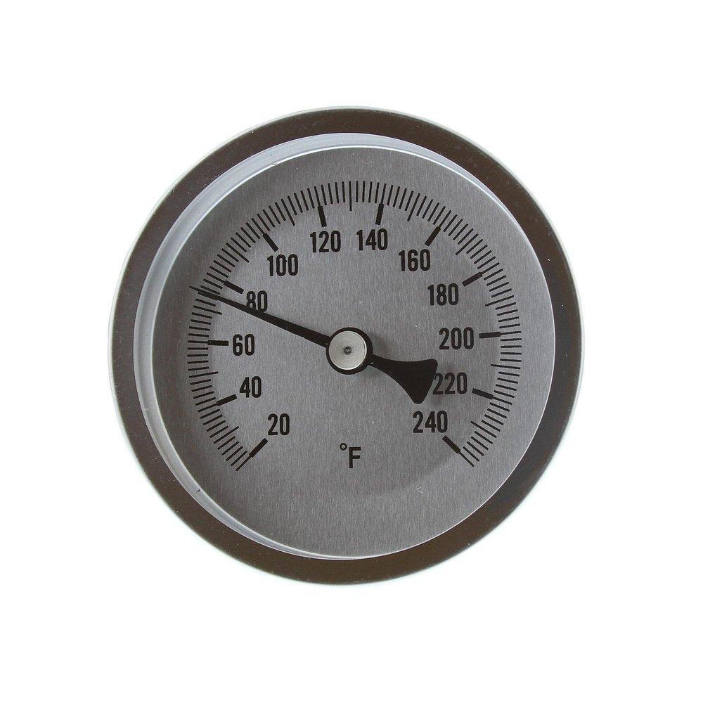 Jones Stephens Angle Outlet Bi-metal Dial Thermometer 