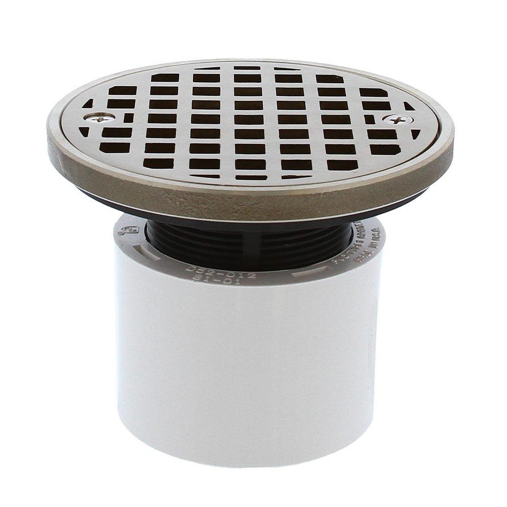 Jones Stephens Push On Plastic Nickel Bronze General Purpose Drain 